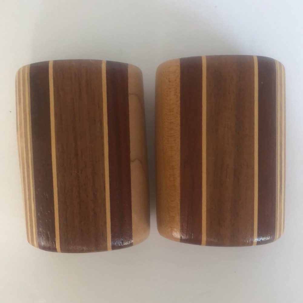 Natural Wood Danish Mid Century Modern Salt And Pepper Shakers - Picture 5 of 16